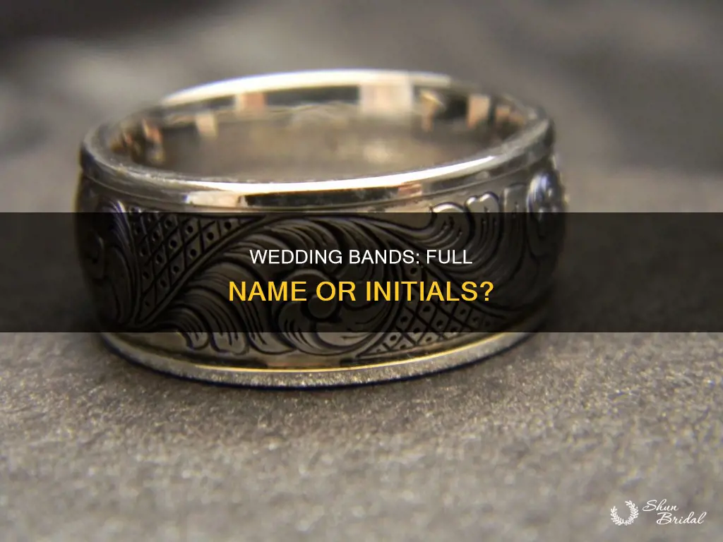 do people usually engrave their full names on wedding bands