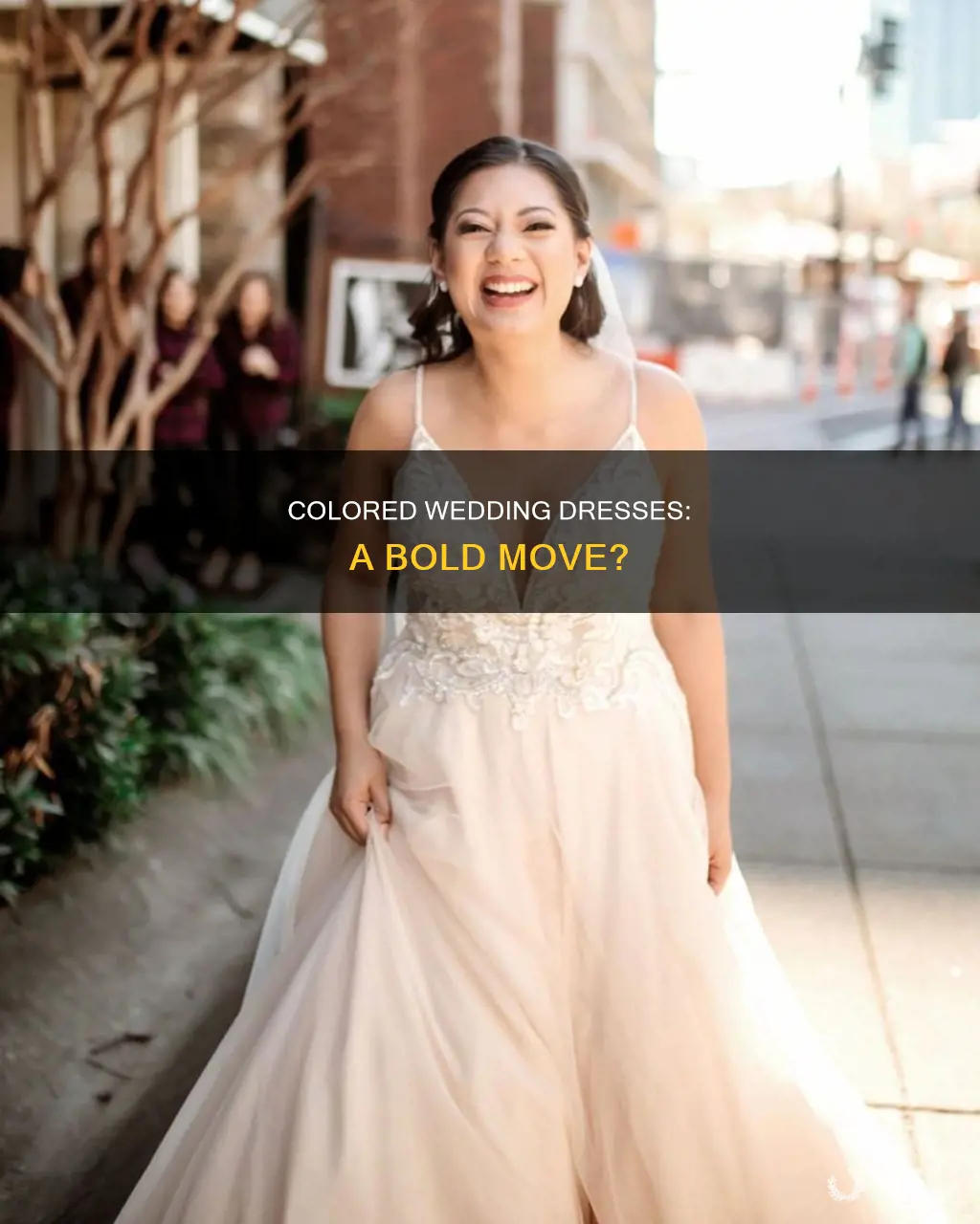 do people wear colored wedding dresses