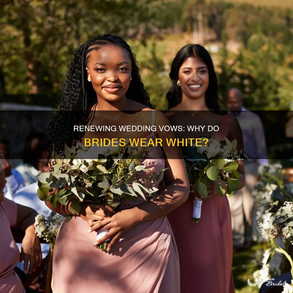 do people where a white dress when renewing wedding viws