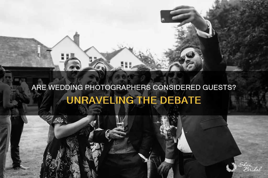 do photographers count as wedding guests