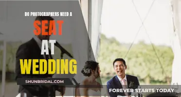 Photographers' Comfort: A Seat at the Wedding?