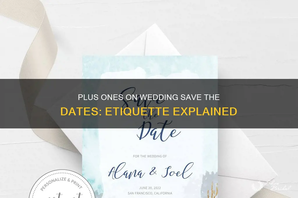 do plus ones go on a wedding save the date