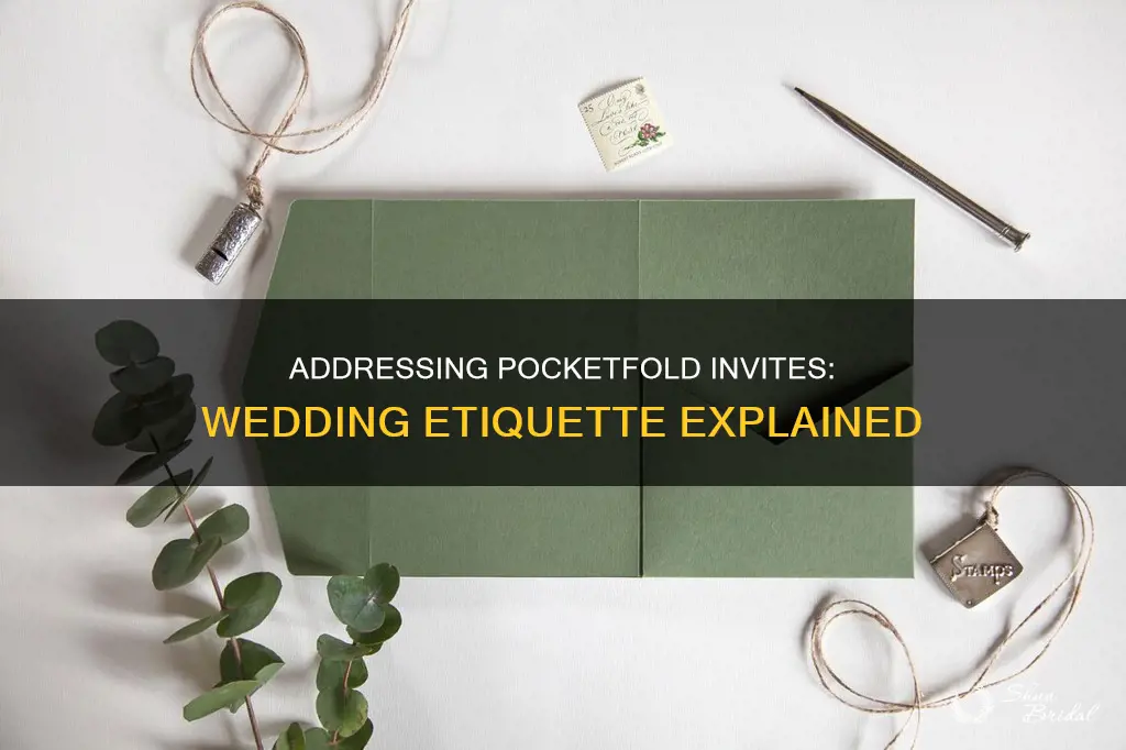 do pocketfold invitations require address wedding