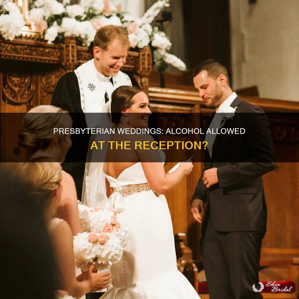 do presbyterian churches allow alcohol at wedding receptions