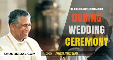 Do Priests Keep Bibles Open During Wedding Ceremonies?