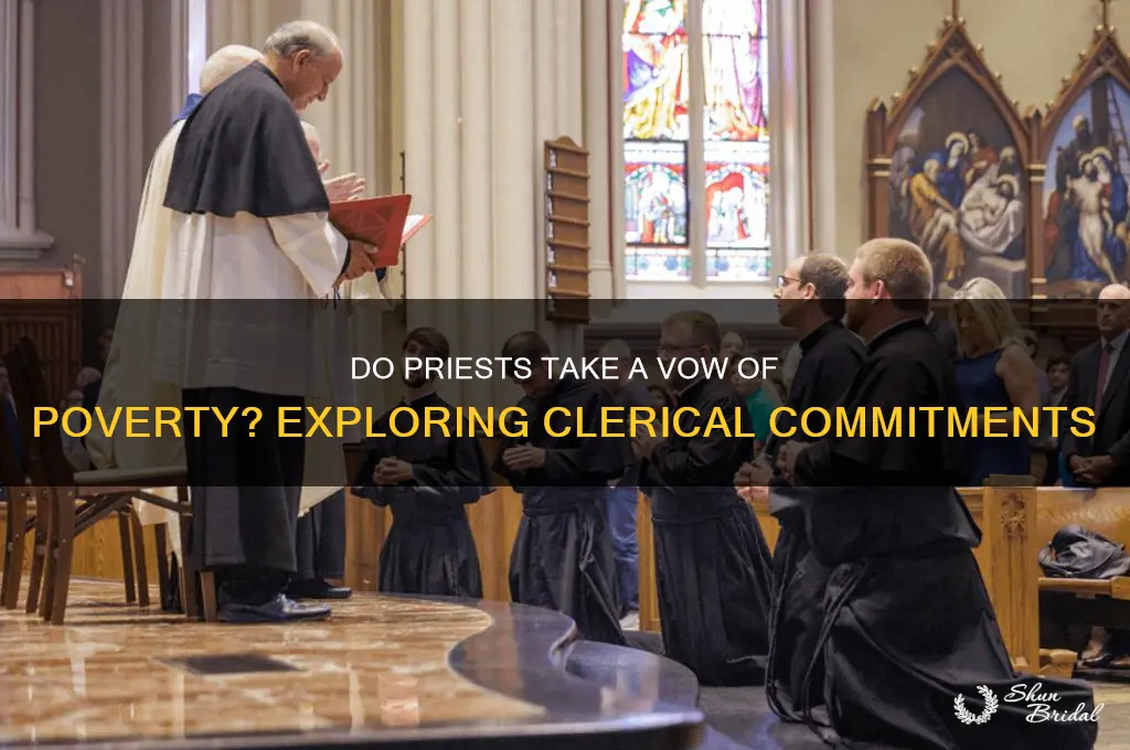 do priests take vow of poverty