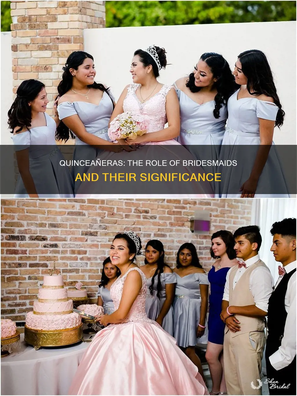 do quinceaneras have bridesmaids