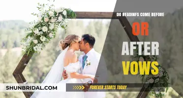 When to Read Vows: Before or After? A Wedding Ceremony Guide