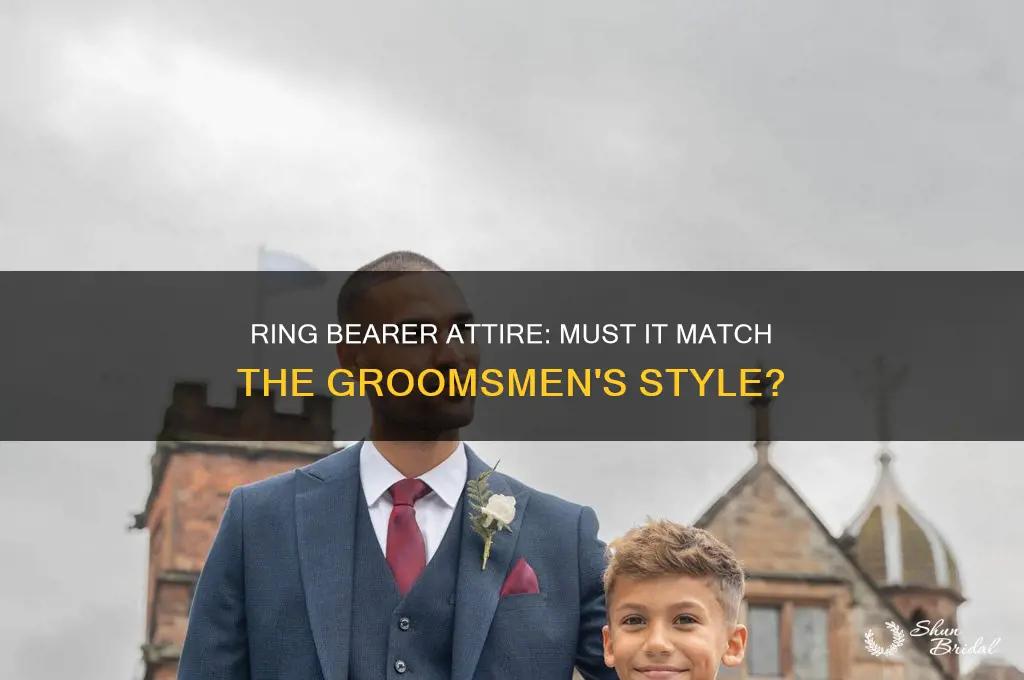 do ring bearers have to match groomsmen