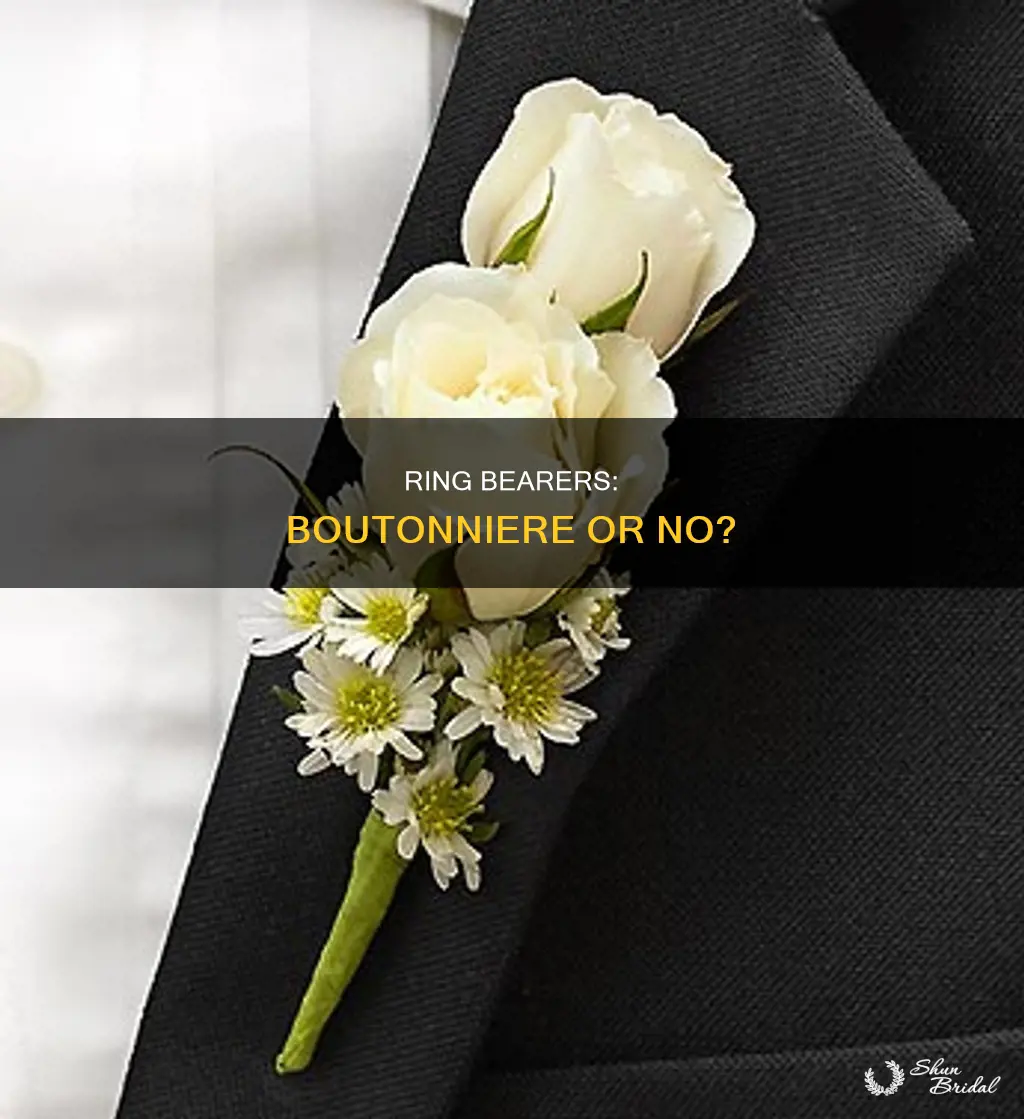 do ring bearers wear boutonnieres