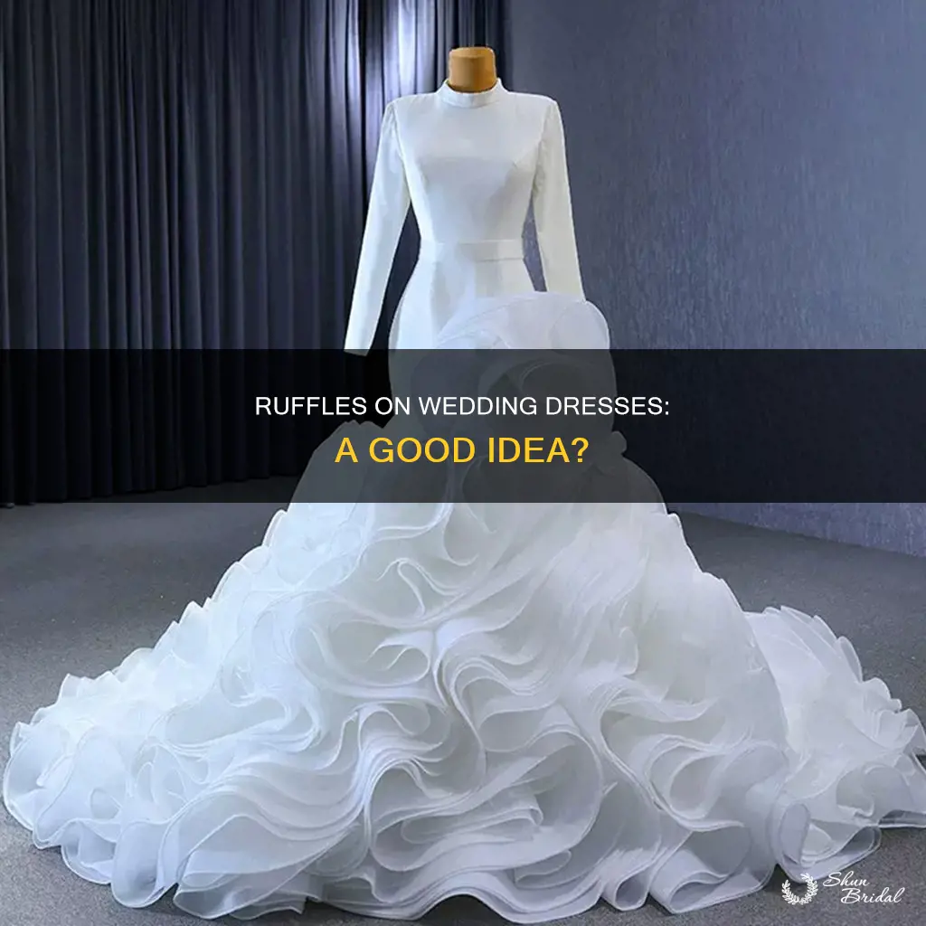do ruffles look good on a wedding dress