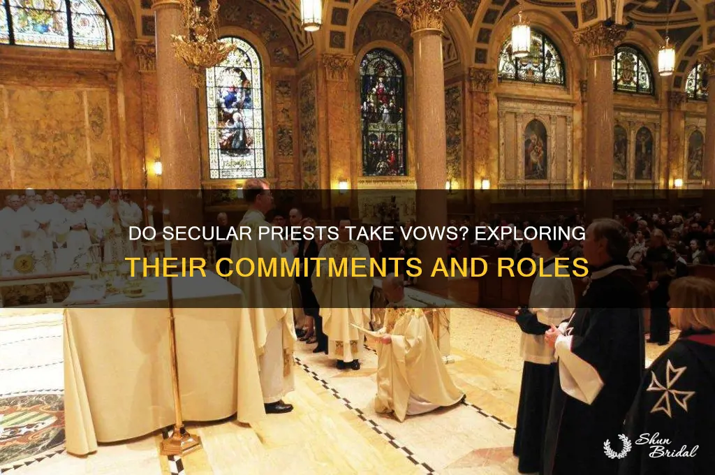 do secular priests take vows