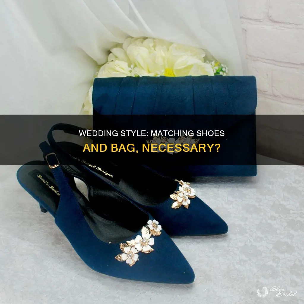 do shoes and bag have to match for wedding