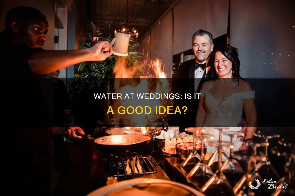 do some people really serve water at a wedding reception