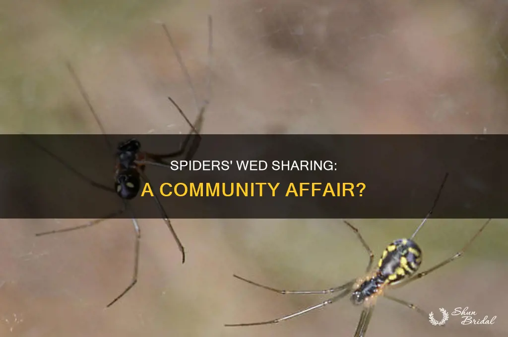 do spiders of same species share a wed