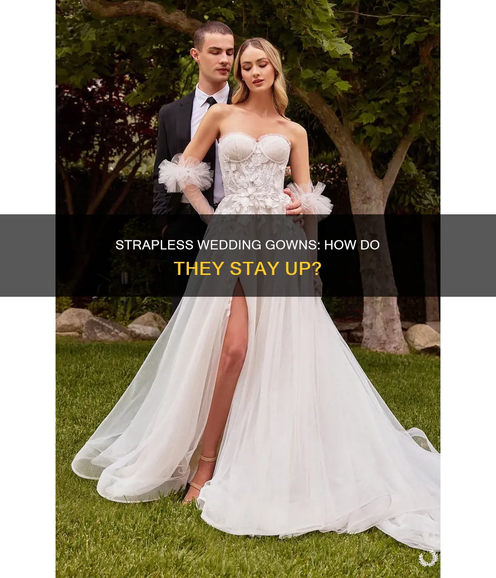 do strapless wedding dresses stay up