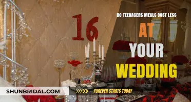Teenagers' Wedding Meals: Budget-Friendly Options or Full-Price Fare?