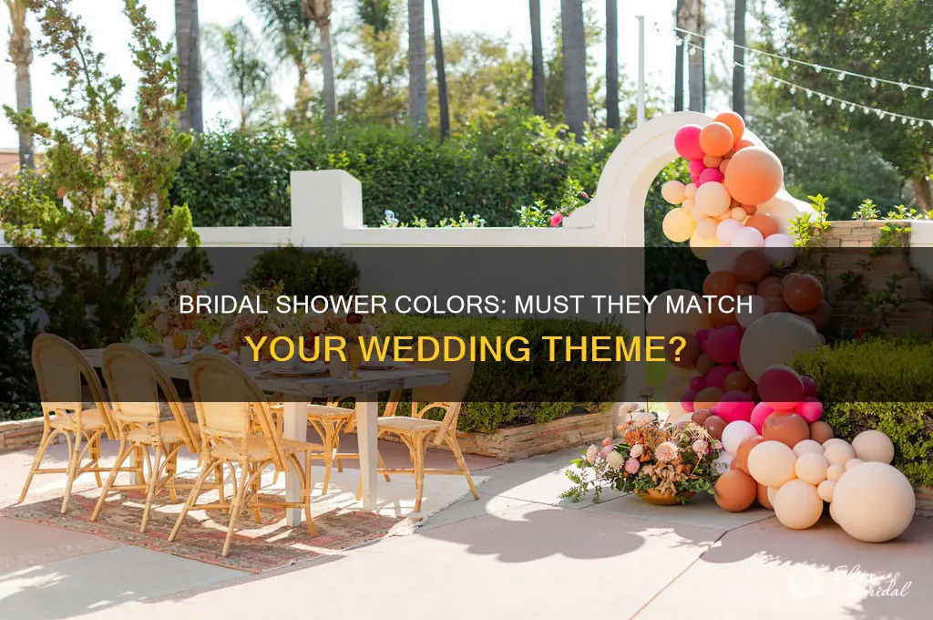 do the bridal shower colors have to match the wedding