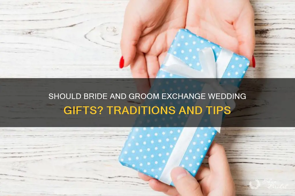 do the bride and groom buy each other wedding presents