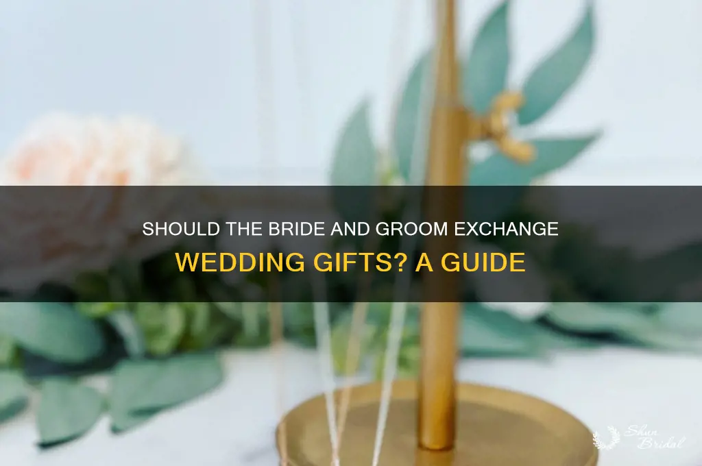do the bride and groom give each other wedding gifts