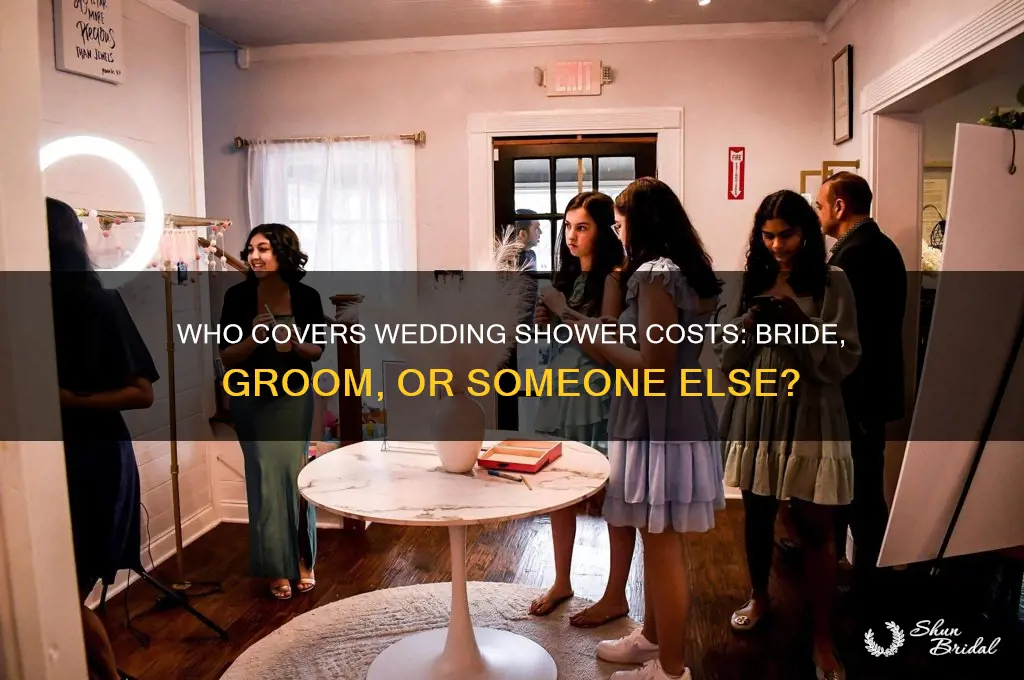 do the bride and groom pay for wedding shower