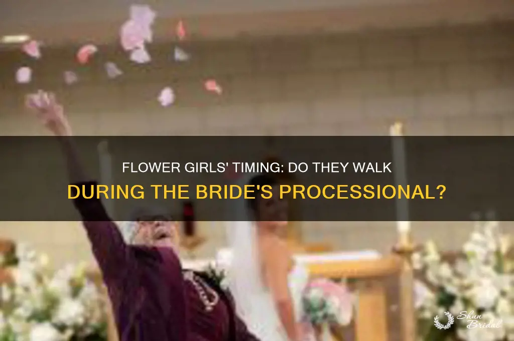 do the flower girls walk out during the bride