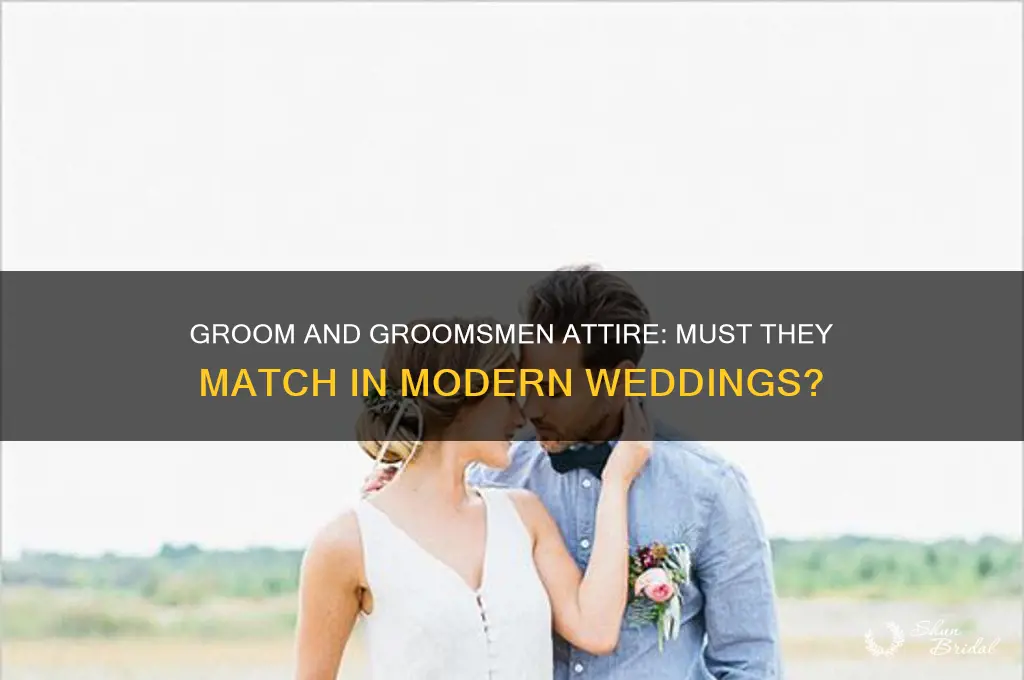 do the groom and groomsmen have to match in nber