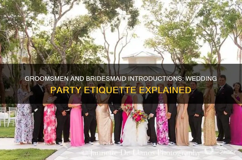 do the groomsmen get introduced with the bridesmaid