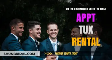 Should Groomsmen Attend the Initial Tuxedo Rental Appointment?