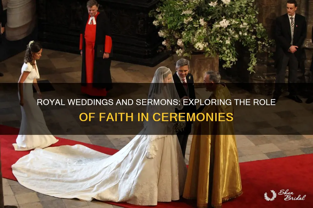 do the royal weddings have sermons