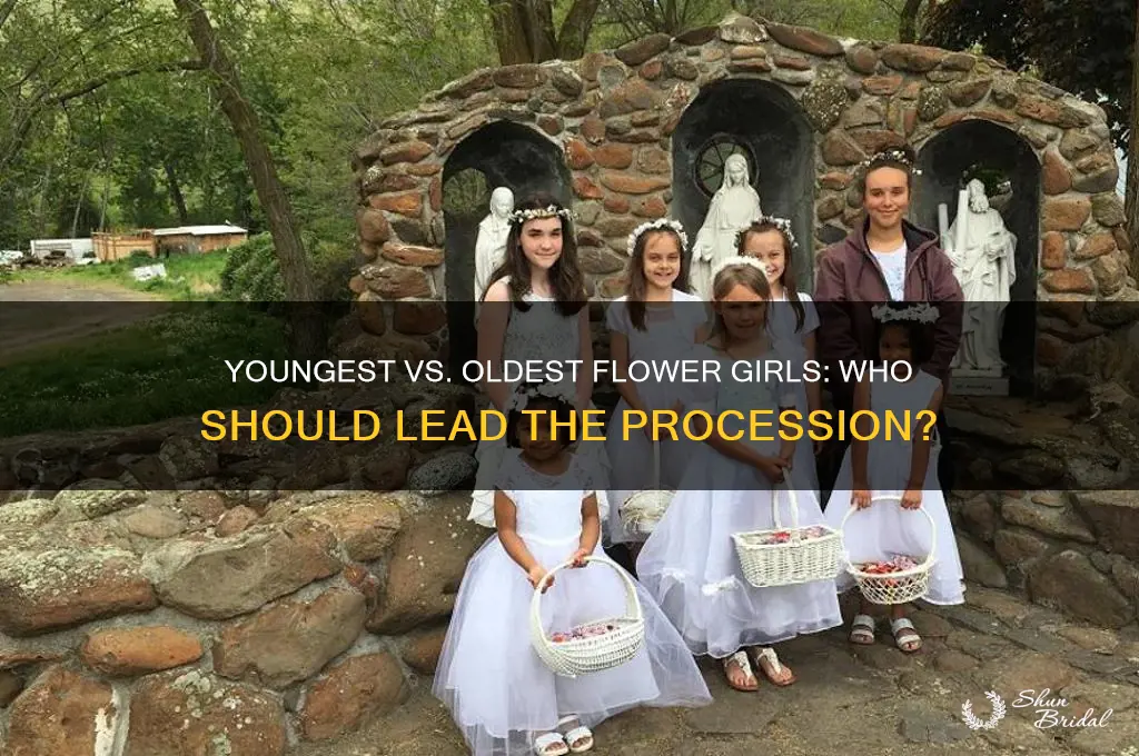 do the youngest or oldest flower girls go first