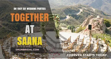 Saana Wedding Seating: Do They Arrange Parties Together?