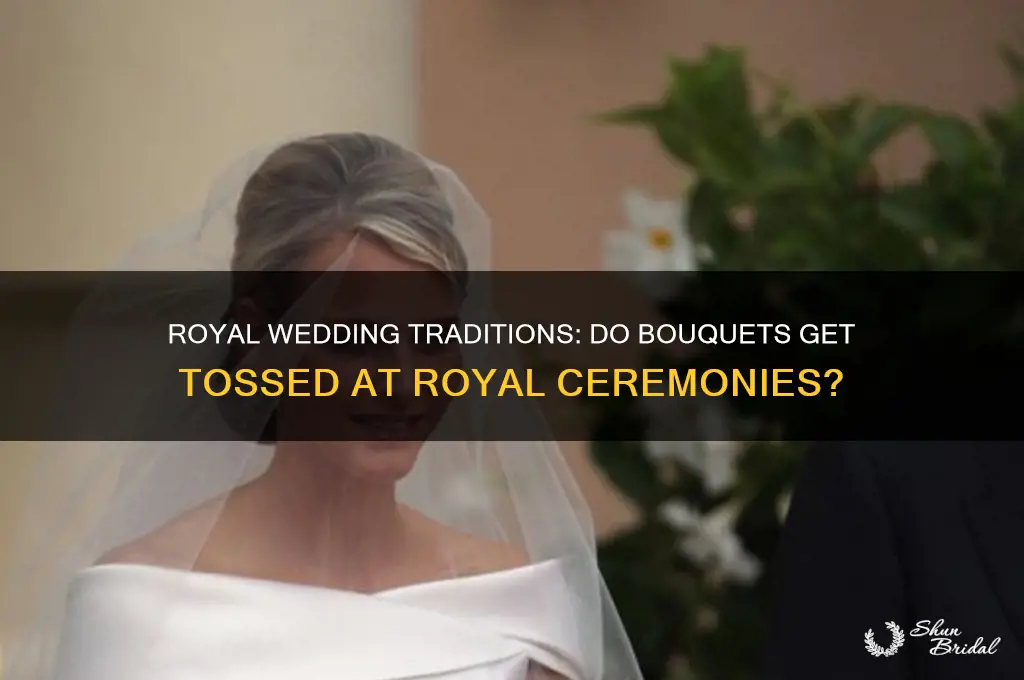 do they throw bouquets at royal weddings