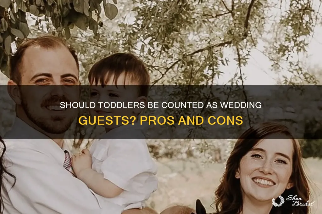 do toddlers count as wedding guests