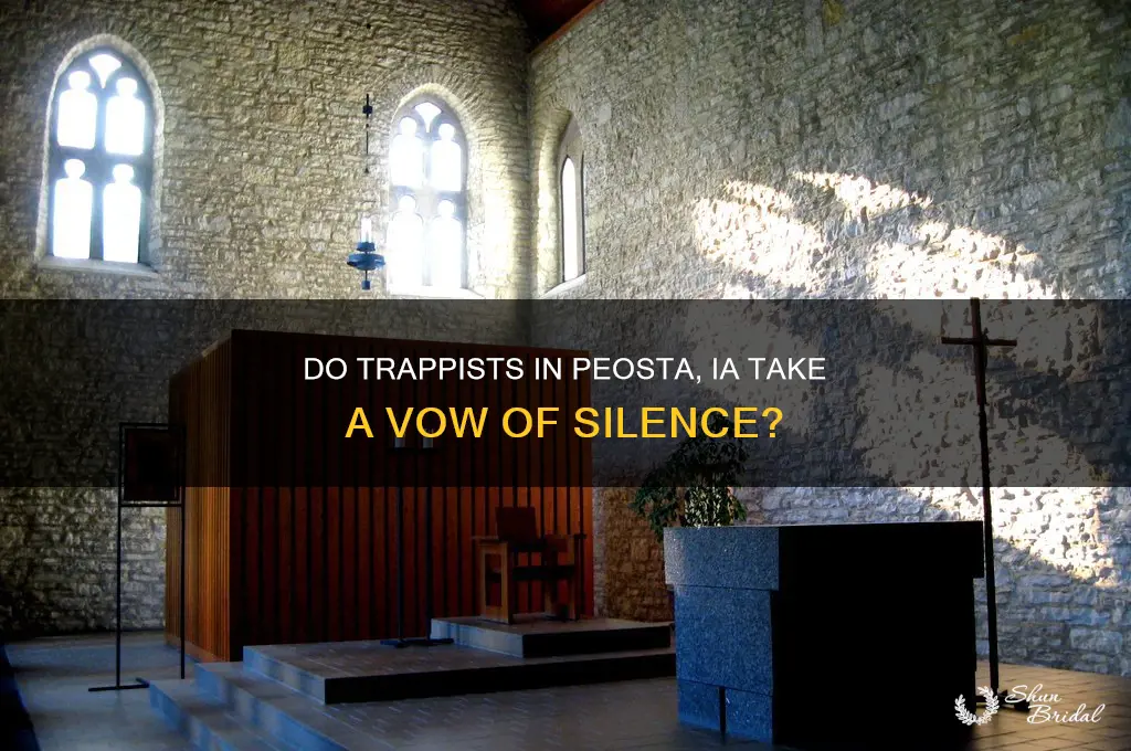 do trappists in peosta ia take a vow of silence