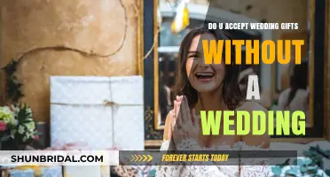 Accepting Wedding Gifts Without a Wedding: Etiquette and Considerations