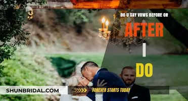 When to Exchange Vows: Before or After Saying 'I Do'?