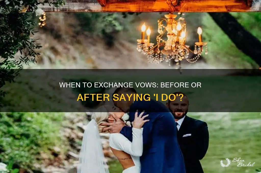 do u say vows before or after i do