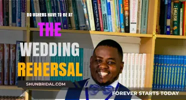 Usher Duties: Wedding Rehearsal Attendance