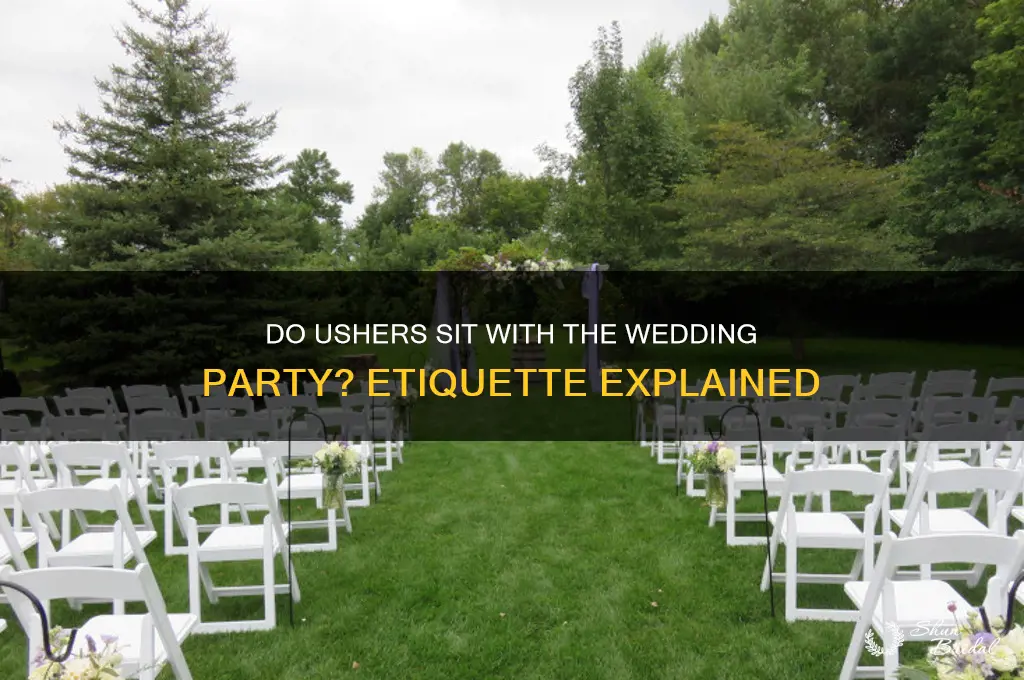 do ushers sit with the wedding party