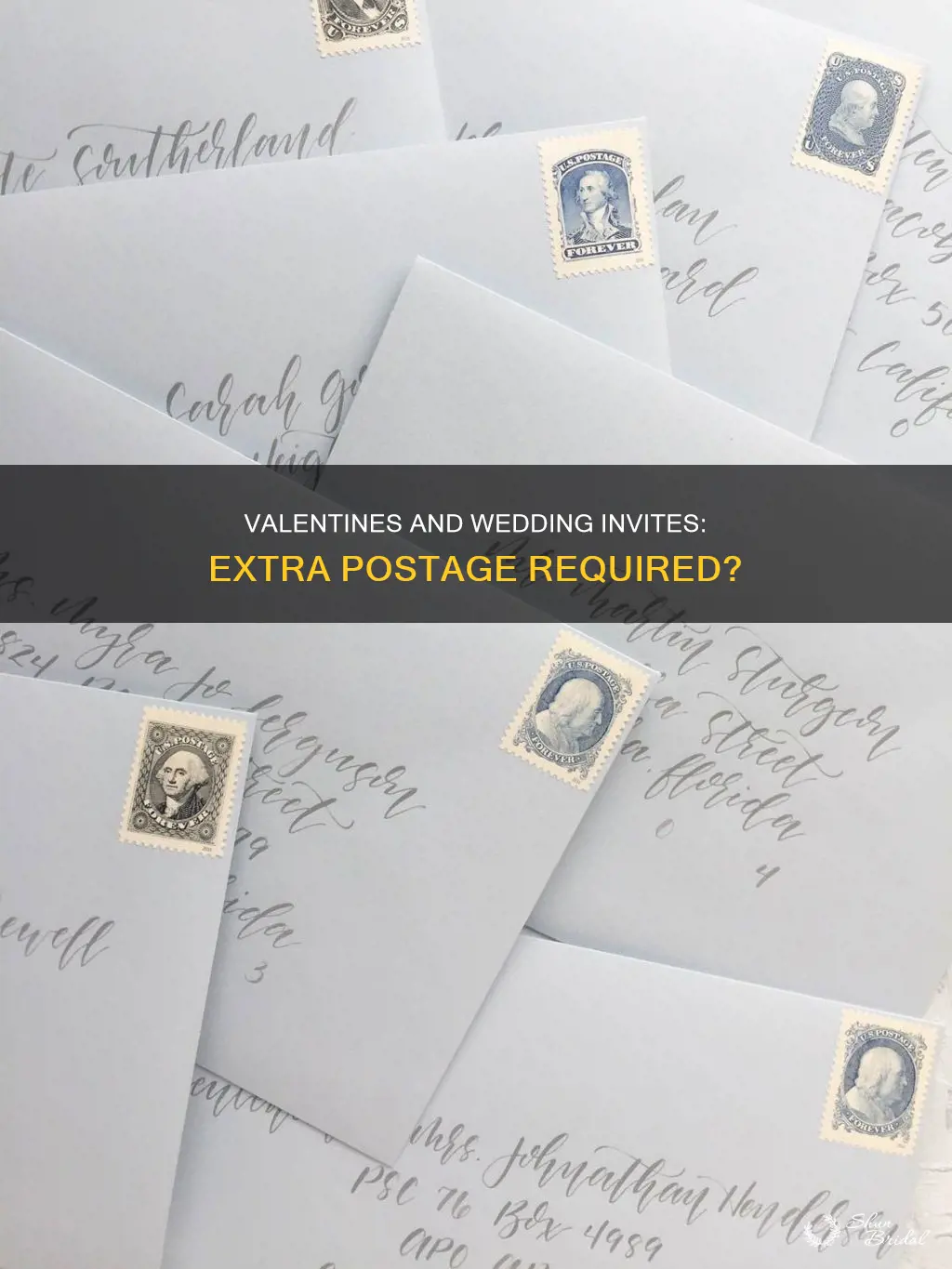 do valentines and wedding invitations require extra postage