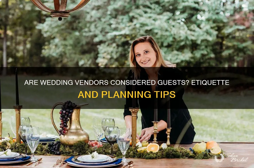 do vendors count as wedding guests