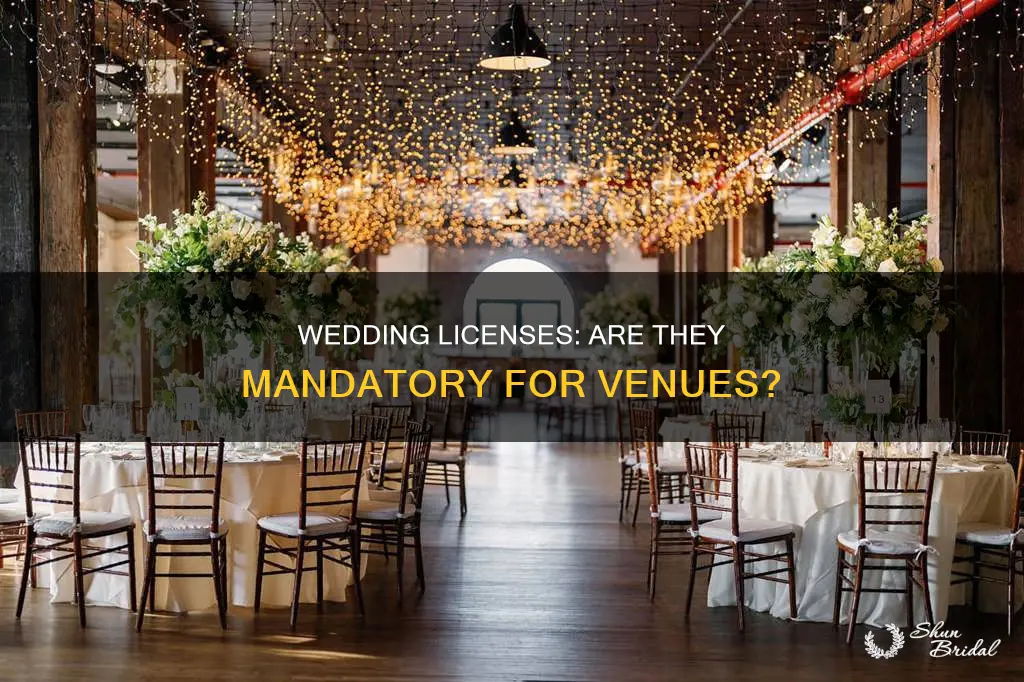 do venues need a wedding license