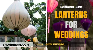 Light-up Lanterns: A Magical Vietnamese Wedding Touch