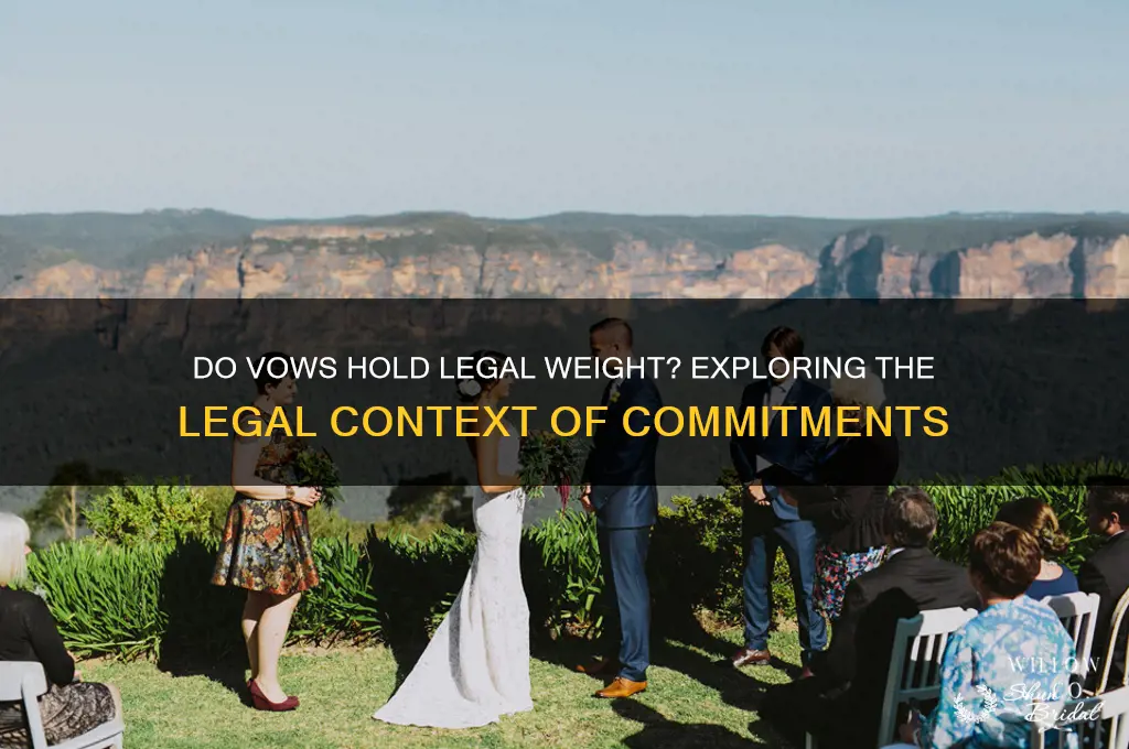 do vows have legal context