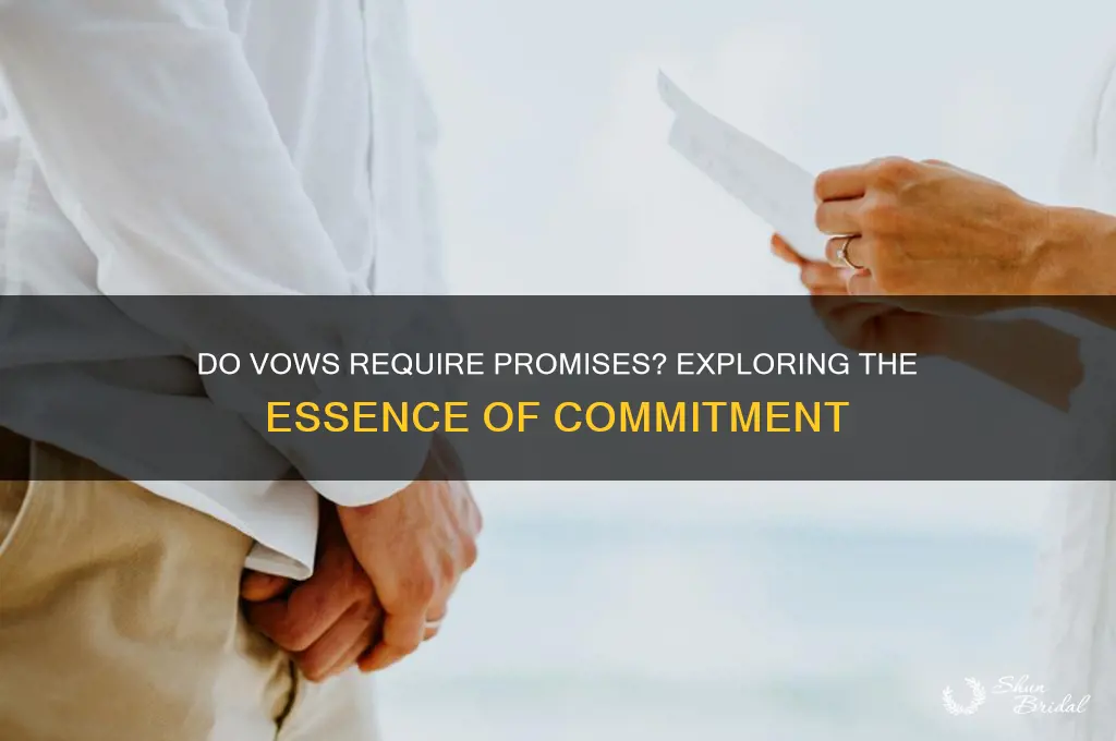 do vows have to be promises