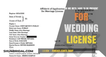 Who Needs to Be There to Get a Marriage License?