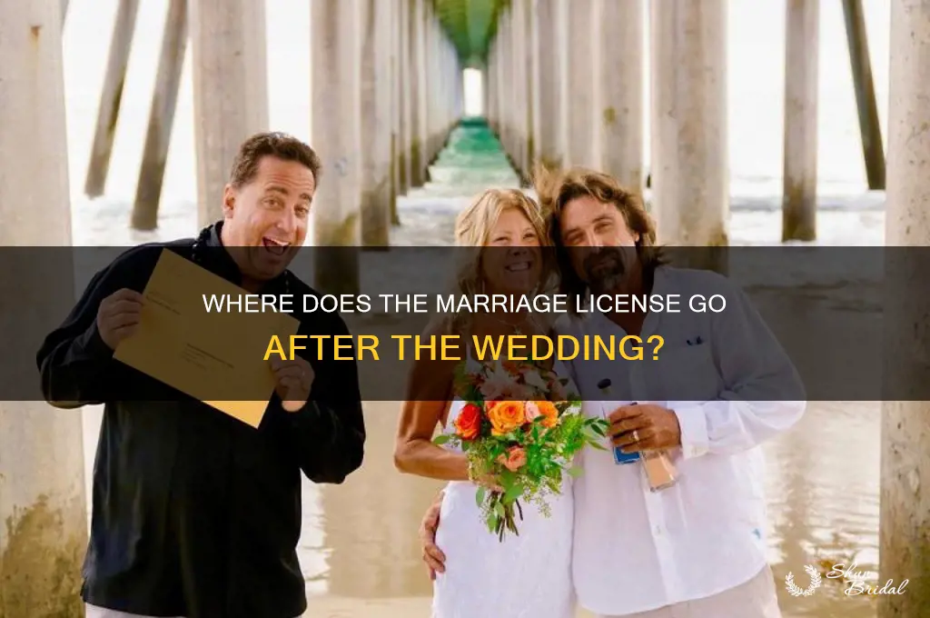 do we drop off marriage license somewhere after wedding