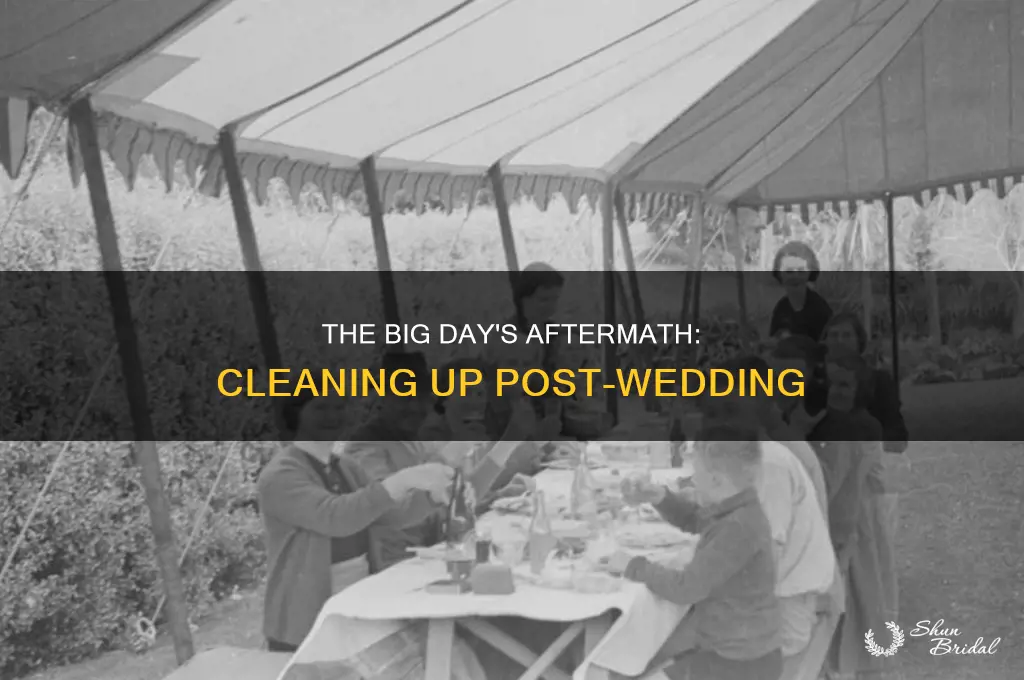 do we have to clean up after wedding