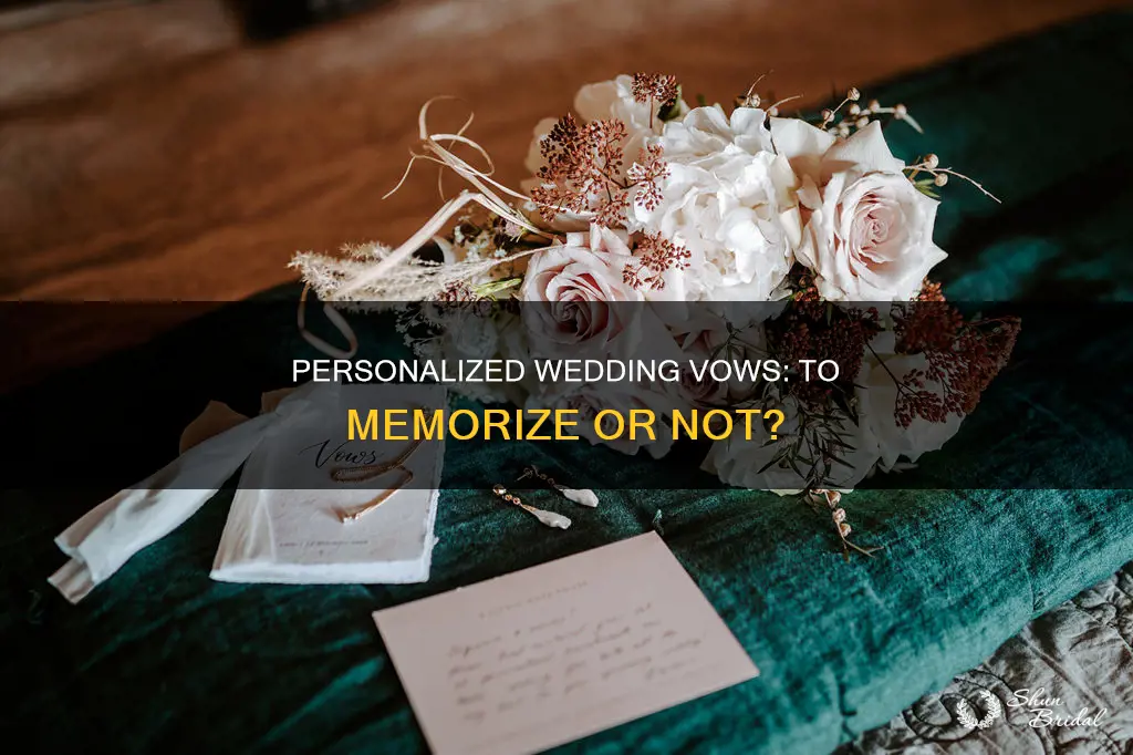 do we have to memorize our wedding vows